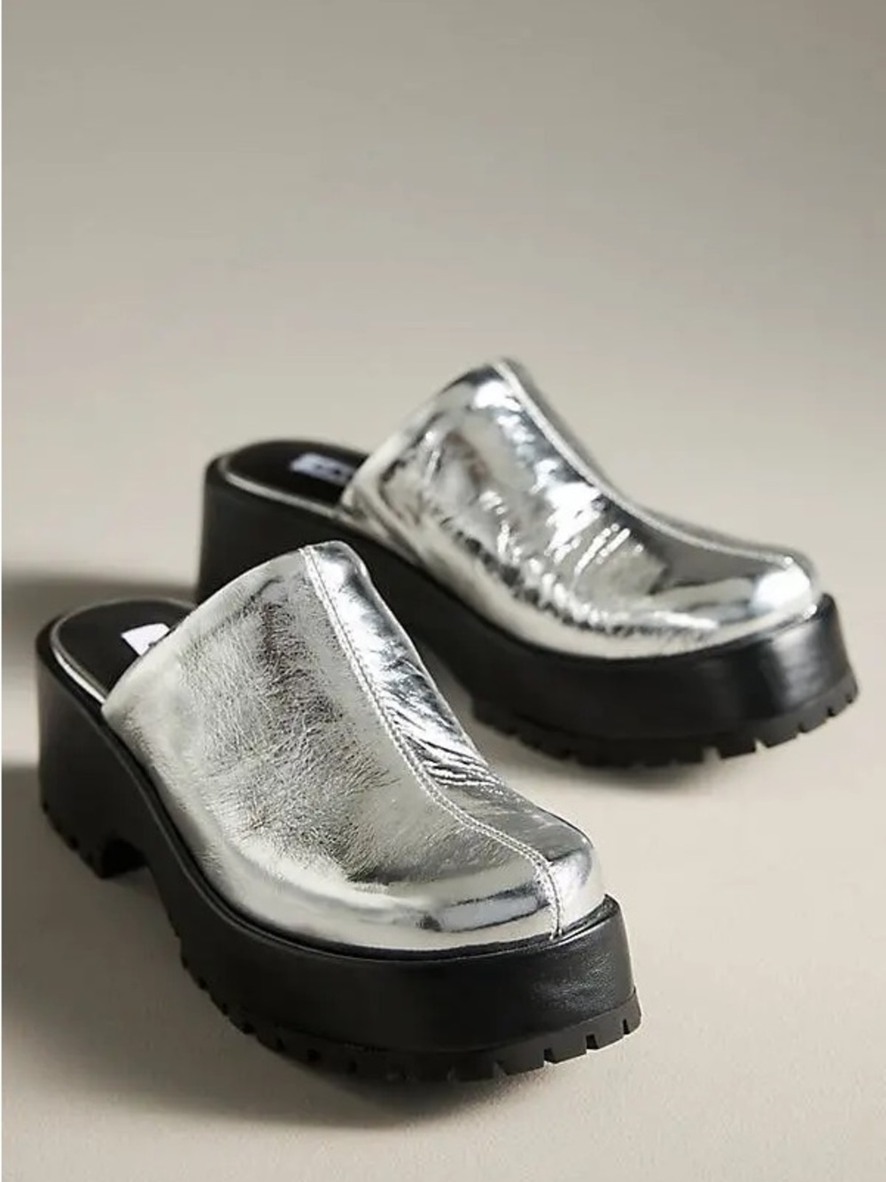 Silver CAVERLEY Jace Clog Mules